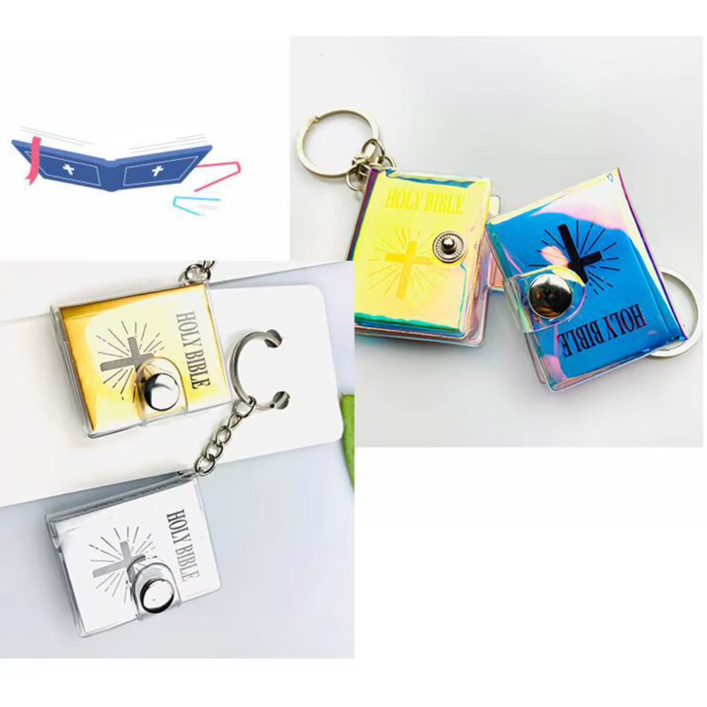 Cute Mini HOLY BIBLE Keychains