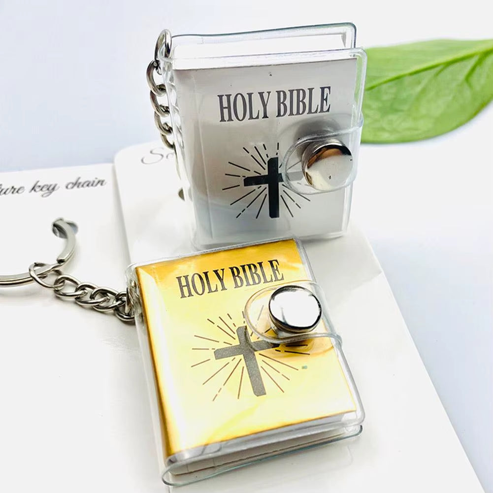 Cute Mini HOLY BIBLE Keychains