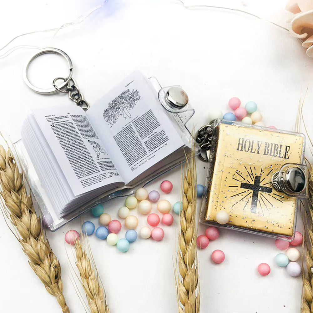 Cute Mini HOLY BIBLE Keychains
